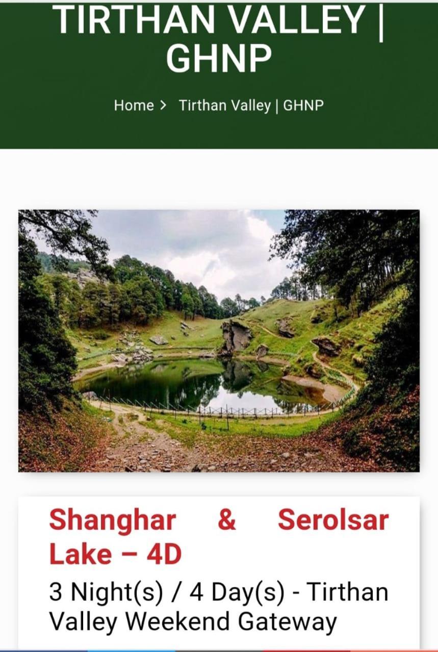 Tirthan Crest Homestay Banjar Екстер'єр фото