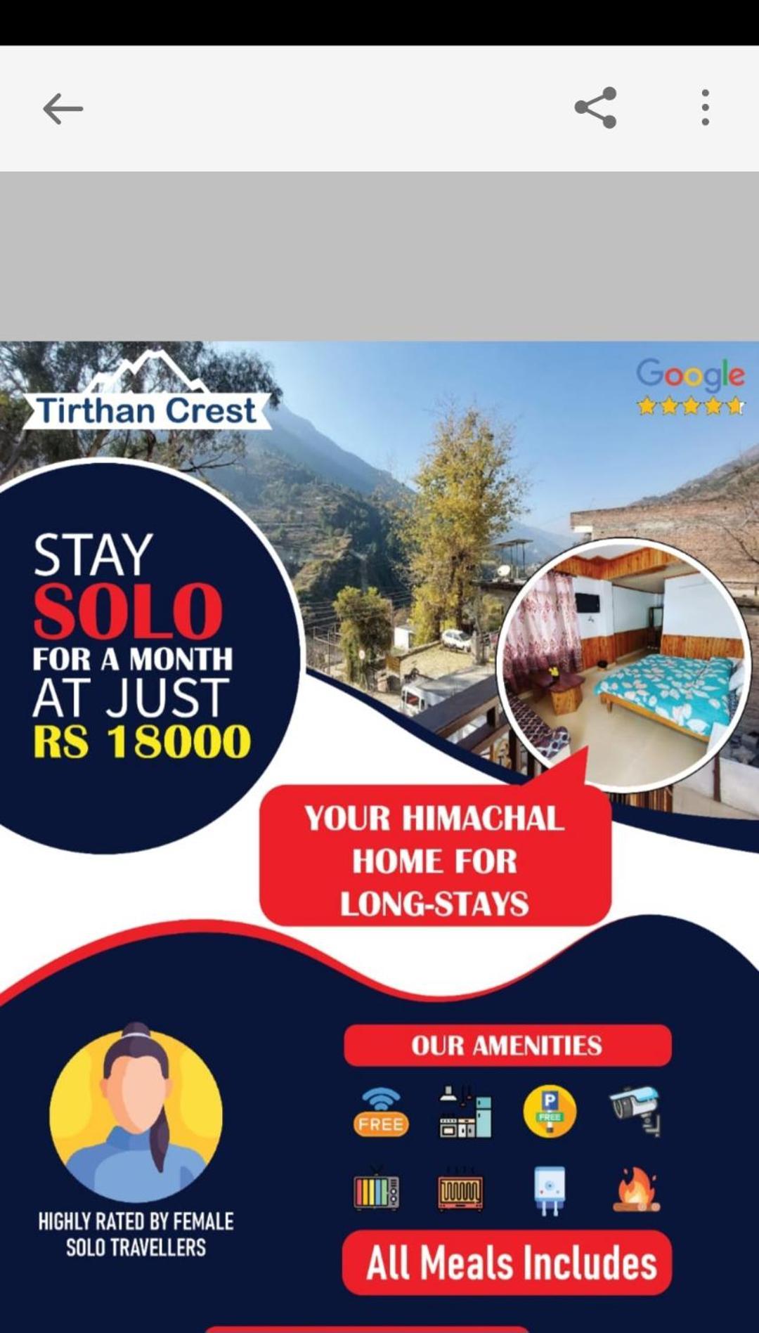 Tirthan Crest Homestay Banjar Екстер'єр фото